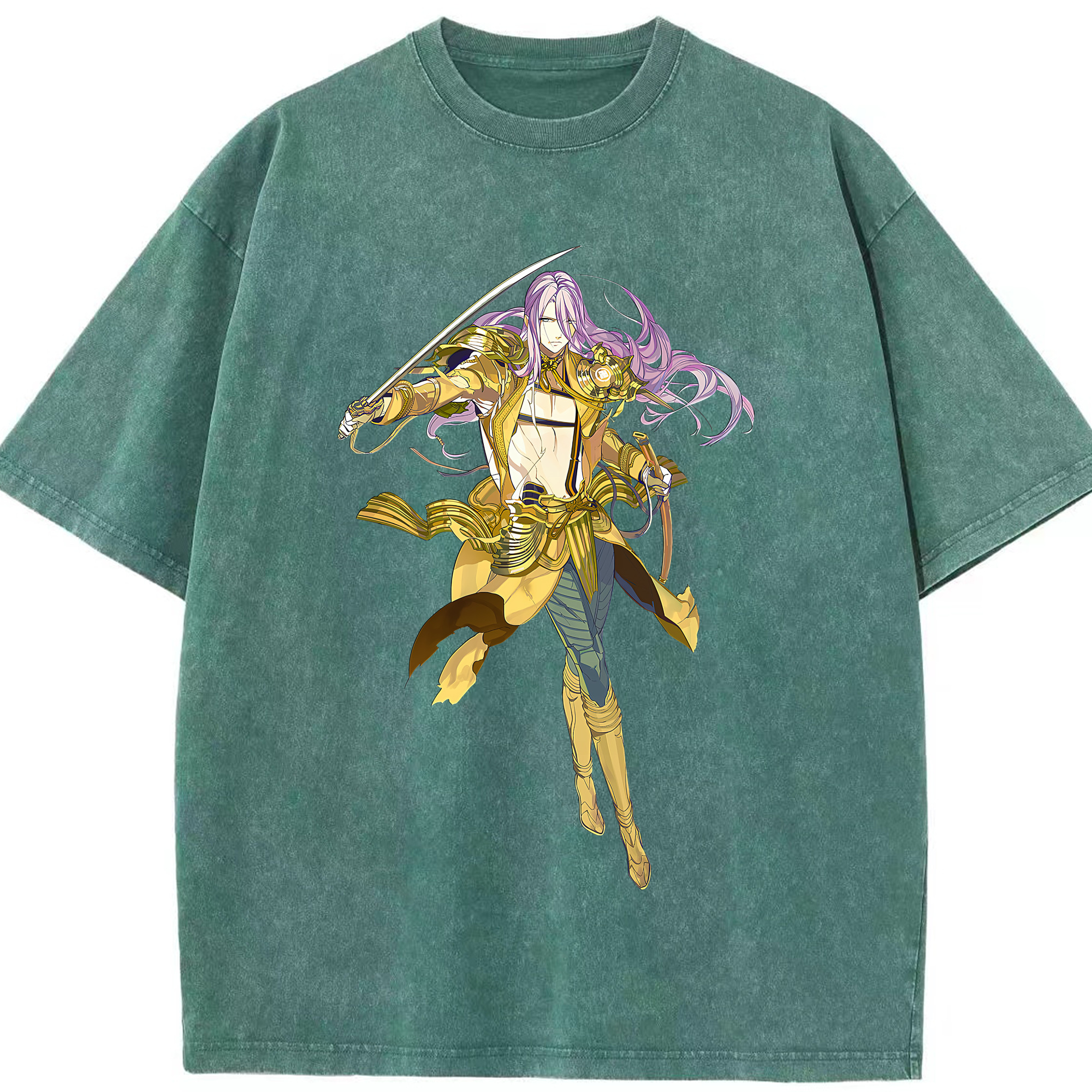（画像用） 刀剣乱舞 Touken Ranbu 綿100% ヴィンテージ風 半袖Tシャツ（フロントプリント）